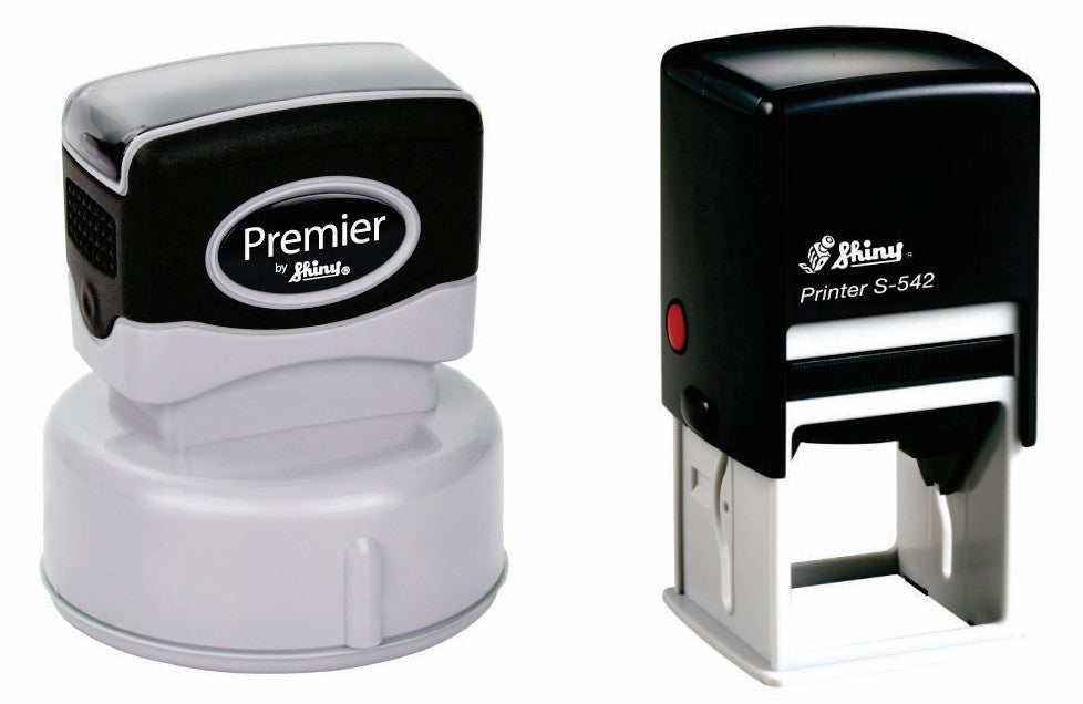 Premier Pre-inked Stamp vs Shiny Self-inking Stamp
